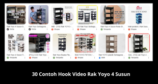 Contoh Hook Video Rak Yoyo 4 Susun