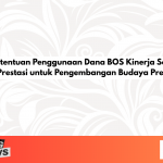 Ketentuan Penggunaan Dana BOS Kinerja Sekolah Prestasi untuk Pengembangan Budaya Prestasi